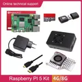 Kit di avvio scheda di sviluppo Raspberry Pi 5 da 4 GB 8 GB Kit educativo PI 5B con scheda da 64 GB, alimentatore, cavo HD-MI, radiatore, lettore