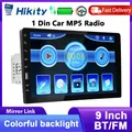 Hikity 1Din 9 "MP5 Autoradio Touch Screen Mirror Link Lettore multimediale Bluetooth FM USB Car back Monitor Vivavoce Lettore per auto