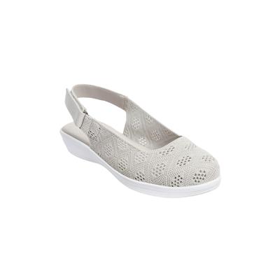 Wide Width Women's The Karyn Orthotic Sling by Comfortview in Grey (Size 12 W)