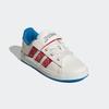 Klettschuh ADIDAS SPORTSWEAR "ADIDAS MARVEL SPIDER-MAN GRAND COURT E FÜR KINDER", Gr. 37, cloud weiß, pure ruby, bright blau, Synthetik, sportlich, Schuhe
