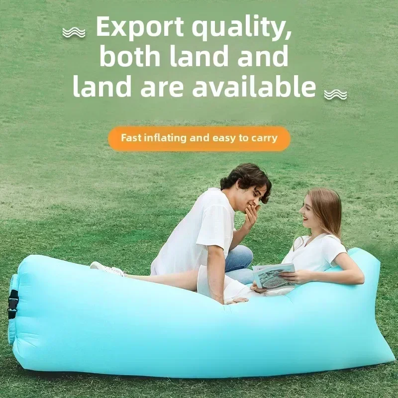 Kissen-Stil, aufblasbar, Sand-Entdeckung, Outdoor, tragbar, Lazy Air Sofa, faltbar, aufblasbares Bett, Schlafsack, atmungsaktiv, praktisch