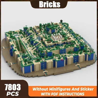 Moc Gebäude Ziegel Berühmte Modell Hängen Gärten Von Babylon Technologie Modulare Blöcke Geschenke Spielzeug Für Kinder DIY Sets Montage Image
