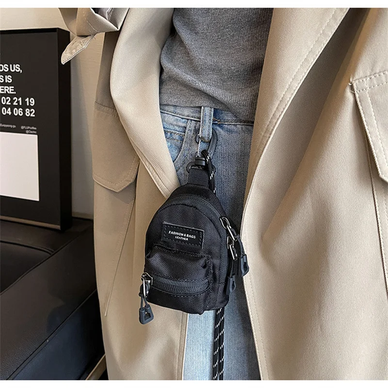 Mini Geldbörsen Paare Umhängetasche Tragbare Brieftaschen Kopfhörer Schlüssel Schulter Taschen Hip Hop Männer Frauen Casual Alle-spiel taschen