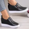 Neue weiße versteckte Keil absätze Turnschuhe Freizeit schuhe Frau High Platform Schuhe Damen High