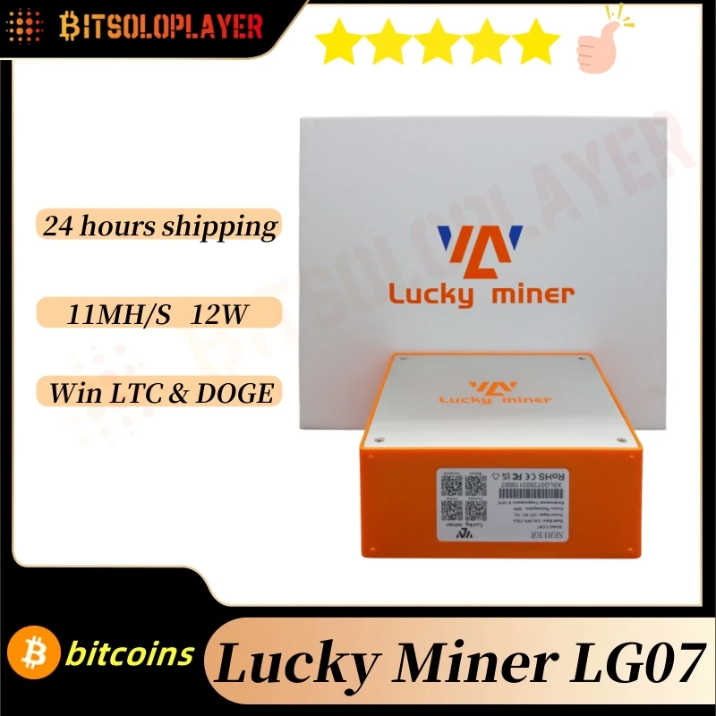 Lucky Miner LG07 Bitcoins Miner 11MH/s Asic LTC Miner Asik Mining Crypto Miners Solo Bitcoin DOGE Home Miner Mit Adapter Image