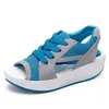 Sommer neue Frauen Mode Sandalen Dame Plattform klobige Sandalen bequeme Mesh Open Toe Casual Sport Damenschuhe plus Größe 42