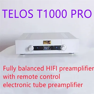 High-End T1000 PRO Vollsymmetrischer HiFi-Vorverstärker, mit Fernbedienung, elektronischer Röhrenvorverstärker, OPA2604, RCA+XLR Image