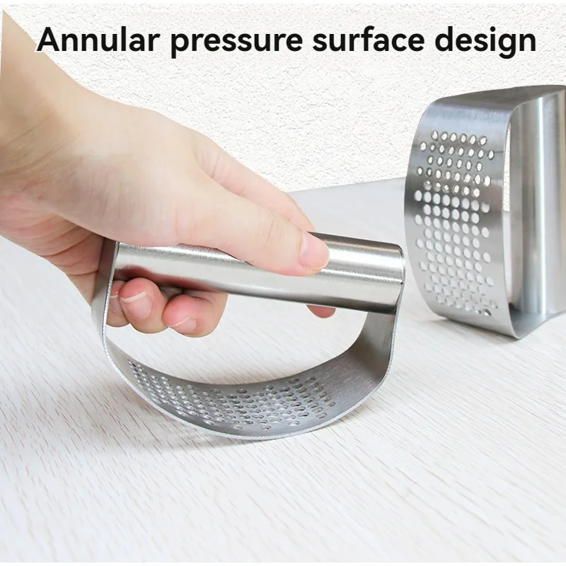 Edelstahl Knoblauch Verbesserte Presse Squeezer Manuelle Knoblauch Ingwer Rocker Crusher Knoblauch Schneiden Hackfleisch Werkzeuge Küche Gadgets