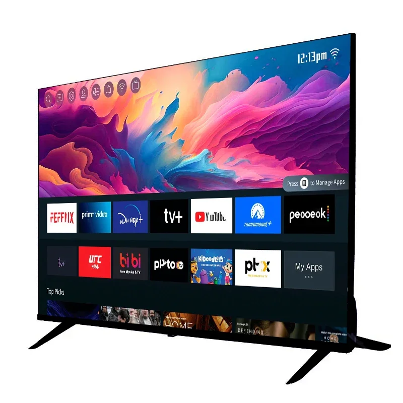 Akzeptieren Sie benutzerdefinierte 4K-Android-Flachbildschirm-LED-Fernseher Smart 32 40 50 55 65 43 Zoll Smart-TV-Bildschirme Fernseher Smart-TVs Image