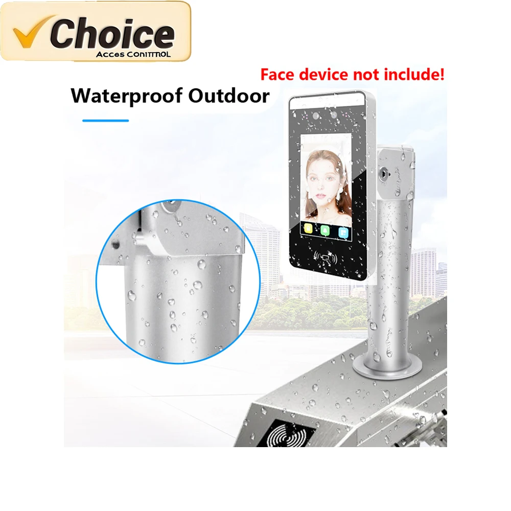 Drehkreuzhalterung aus Aluminium für das Zugangskontrollsystem zur Gesichtserkennung, verstellbarer Ständerhalter für Gesichtserkennungsmaschine Image