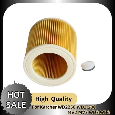 Für Karcher WD2250 WD3.200 MV2 MV3 WD3 WD2 Staubsauger Teile Zubehör Filter Staubbeutel HEPA-Filter Image