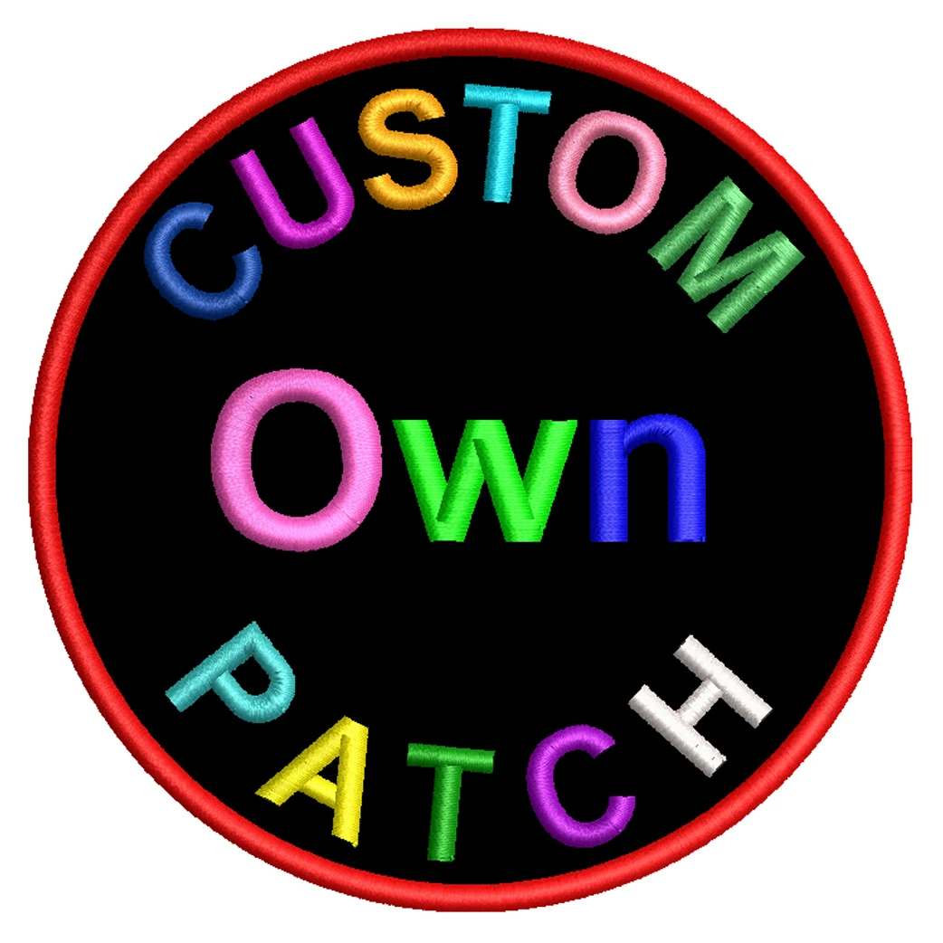 Patch con logo ricamato personalizzato, patch termoadesivi o con chiusura a strappo, patch ricamate personalizzate per abbigliamento, zaini