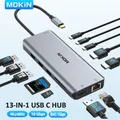 MOKiN USB C HUB Tipo C a 4K Adattatore HDMI 10Gbps USB 3.1 Ethernet DP SD/TF PD 100W Docking station