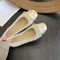 Scarpe da donna autunno nuove scarpe da balletto scarpe da donna a testa tonda in pelle piatte