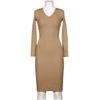 Michael Michael Kors Damen Kleid, Gr. 32, beige, Synthetik, Viskose