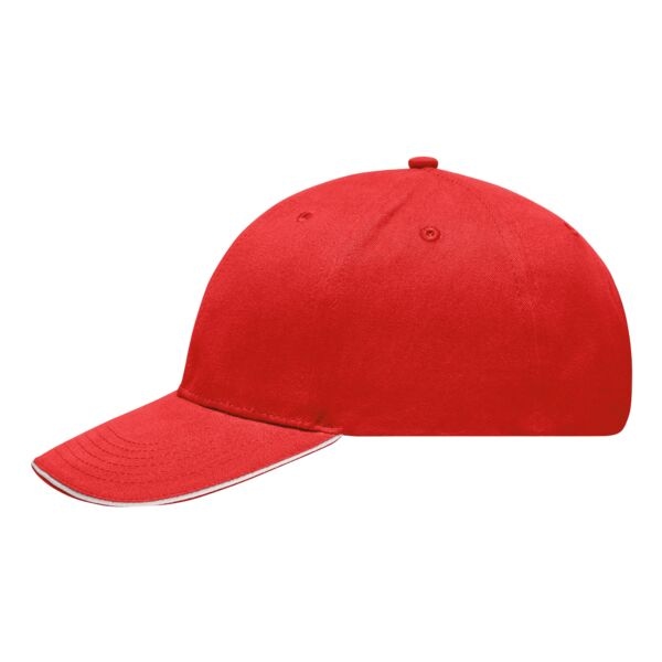Myrtle Beach Schirmmütze »Sandwich Cap Light Brushed MB6541« rot Image