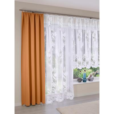 Gardine Gr. 7, weiß, B:375cm H:160cm, Polyester, Gardinen Image
