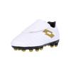Fußballschuh LOTTO "MILANO 700 AGM JR S", Gr. 24, gold (weiß, goldfarben), Lederimitat, sportlich, Schuhe, im ausgeklügelten Design ideal für Kunstrasen