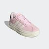 Sneaker ADIDAS SPORTSWEAR, Gr. 42, clear pink, core weiß, core schwarz, Leder, Synthetik, sportlich, Schuhe, Design auf den Spuren des adidas Gazelle Bold