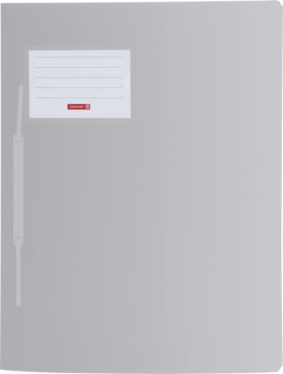 Brunnen Schnellhefter Fact! A4 PP silber Packung mit 10 Stück Image
