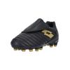 Fußballschuh LOTTO "MILANO 700 AGM JR S", Gr. 32, gold (schwarz, goldfarben), Lederimitat, sportlich, Schuhe, im ausgeklügelten Design ideal für Kunstrasen