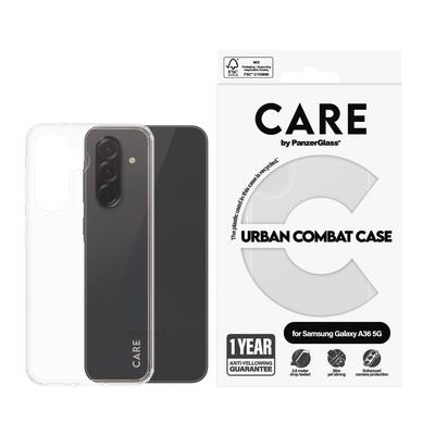 CARE BY PANZERGLASS Handyhülle "Urban Combat Case für Samsung Galaxy A36 5G", transparent, Samsung Galaxy A36 5G, Hüllen, Backcover, Schutzhülle, Handyschutzhülle, Case, Schutzcase, stoßfest