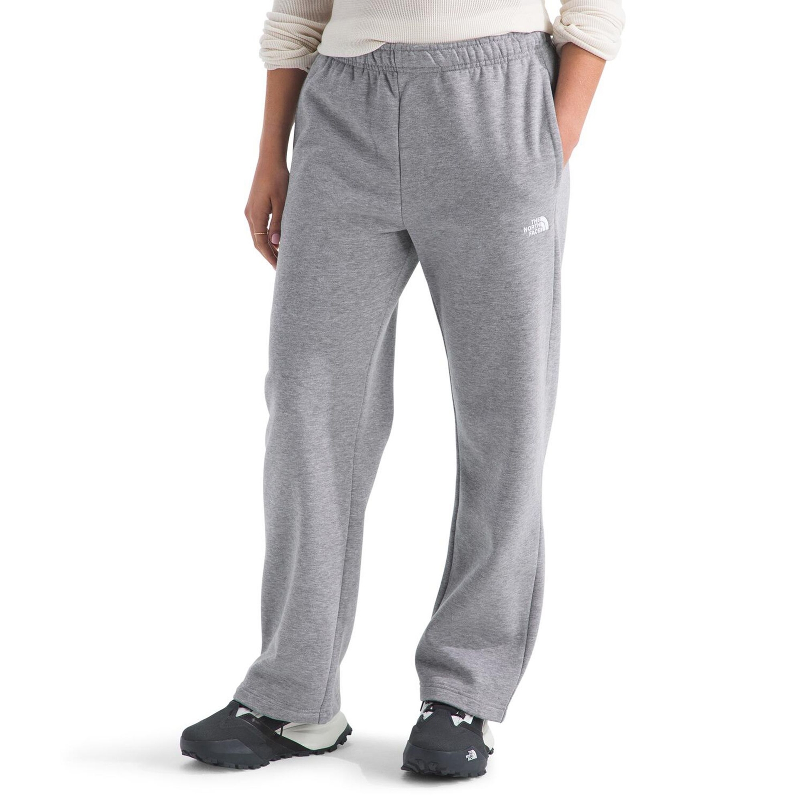 The North Face Women's Simple Dome Straight Leg Pant (Size S) Pale Grey Heather, Cotton,Polyester