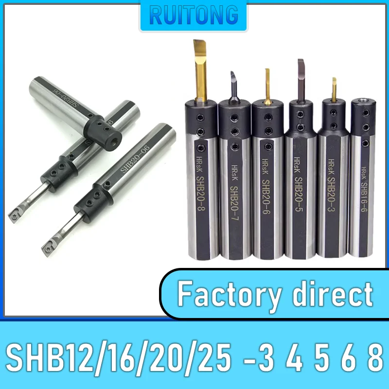 SHB12 SHB16 SHB20 -3 4 5 6 8 10 Drehwerkzeughülse Kleiner Wolframstahl Bohrwerkzeughalter Kleiner Durchmesser Halter Schneidhalterung Image