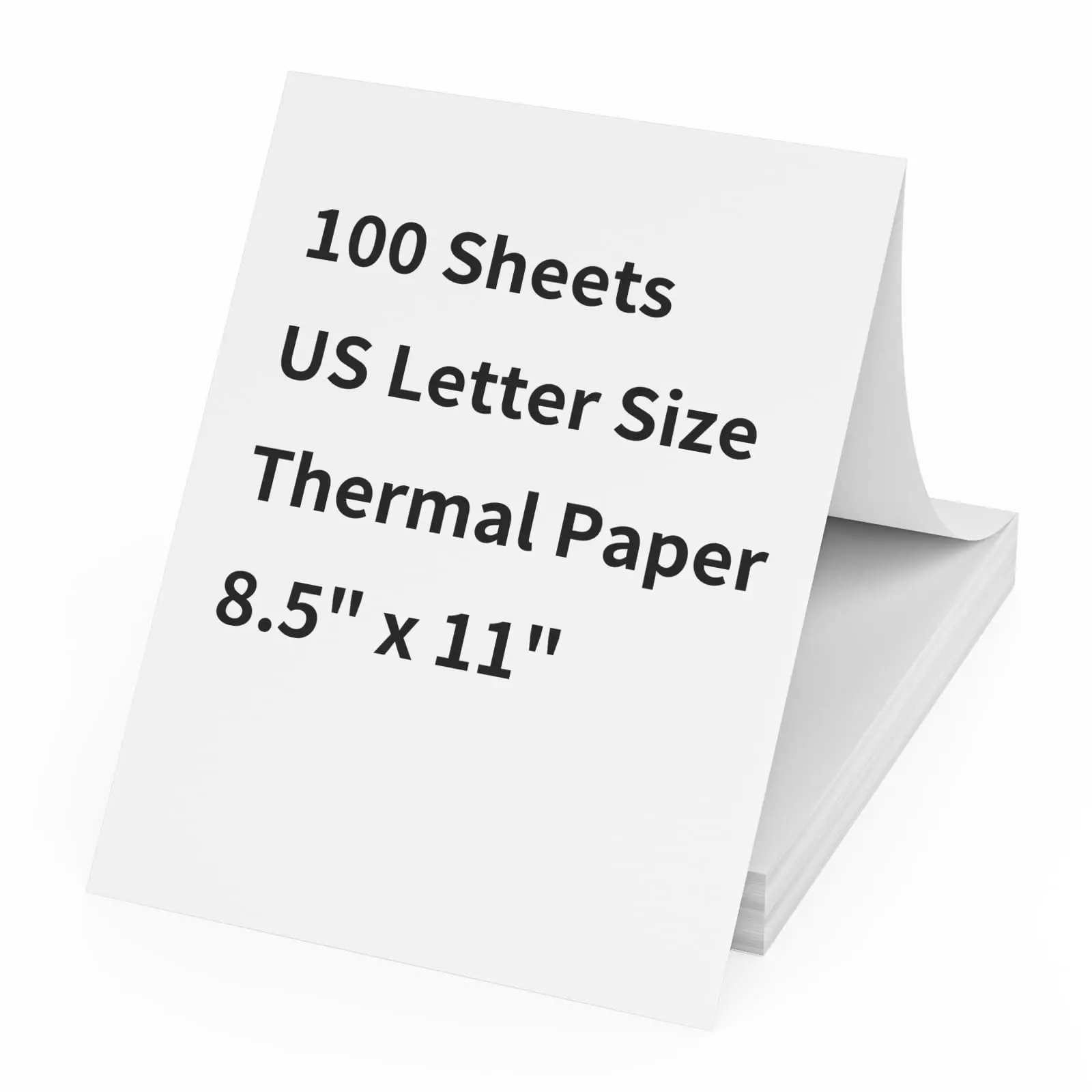 US Letter Thermal Paper 100 Sheets Quick-Dry for Receipt/Shipping Label/Office Use, 2 Sizes A4/US Letter Available Image