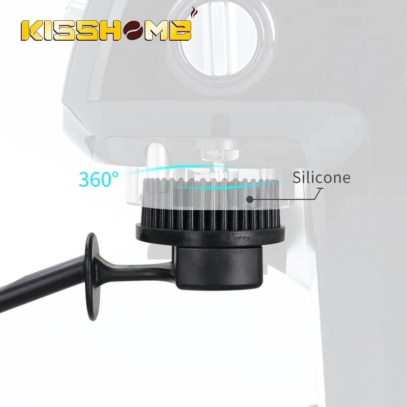 Kaffeemaschine Reinigungsbürste 51mm 58mm Espresso Gruppe Brühkopf Silikonbürsten Home Kitchen Clean Tool Barista Zubehör Image