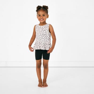 Luxe Leopard Ribbed Peplum Tank - 6-12 months