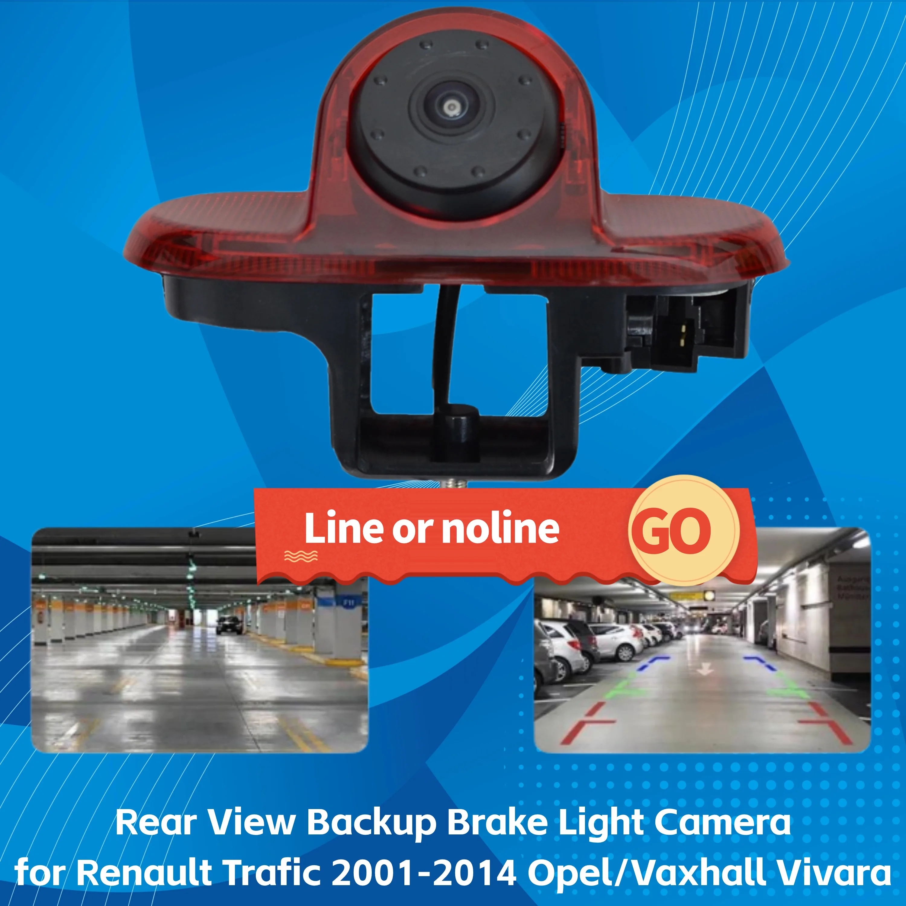 Nachtsicht-Rückansicht-Backup-Bremslichtkamera für Renault Trafic 2001–2014 Opel/Vaxhall Vivara Image