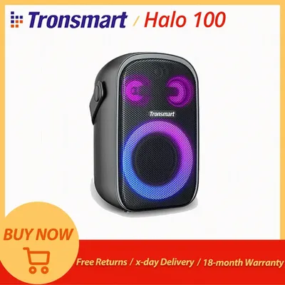 Tronsmart Halo 100 Lautsprecher, tragbarer Bluetooth-Lautsprecher mit 3-Wege-Soundsystem, zwei Image