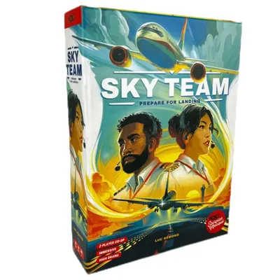 Sky Team Kooperatives Würfelspiel, englische Version, strategisches Brettspiel, lustiges Kartenspiel Image