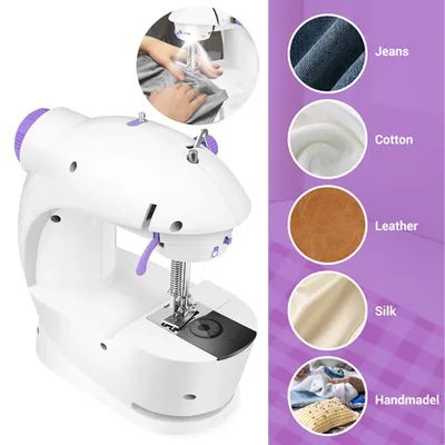 Household Sewing Machine,Portable Electric Mini Sewing Machine for Beginners,Tool for DIY Clothes,Quilting,Mending