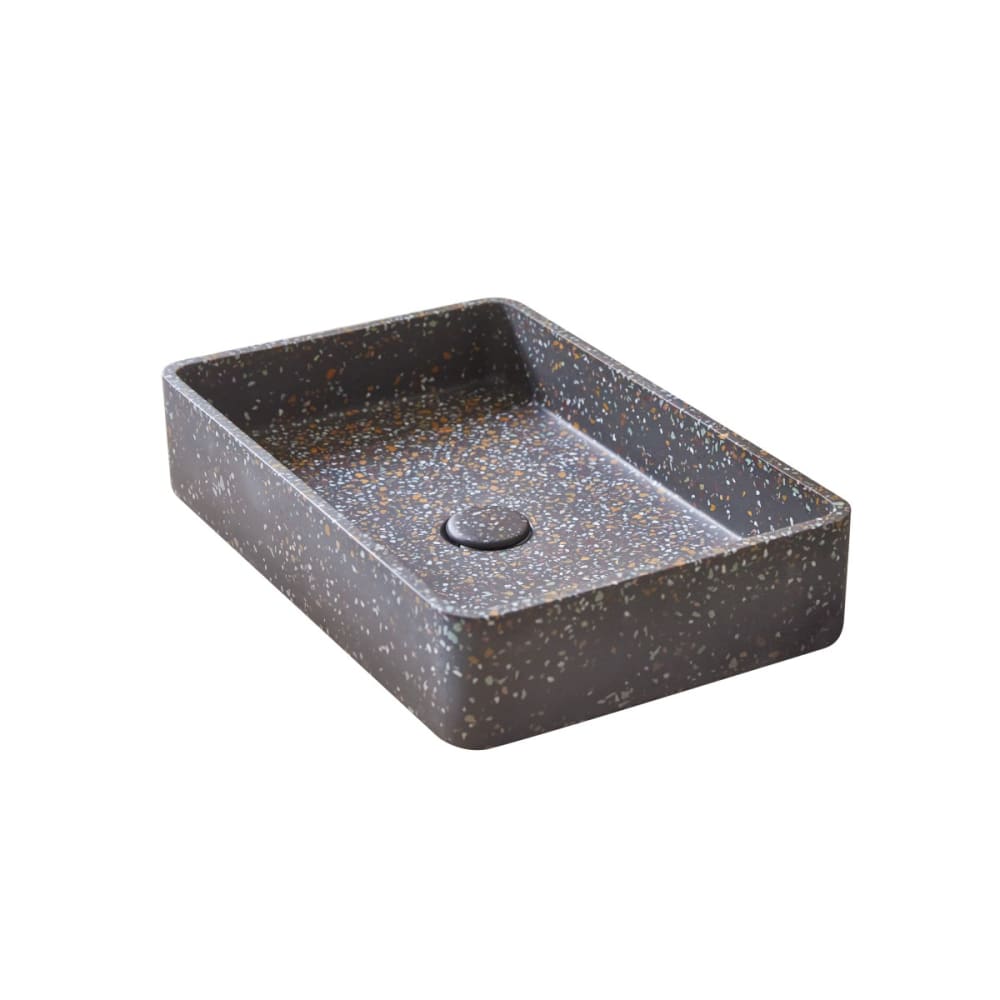 Lavabo in battuto di terrazzo confetti