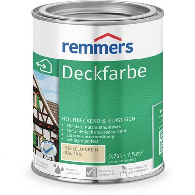 Remmers Deckfarbe hellelfenbein RAL 1015, 0,75 l Image