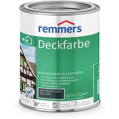 Remmers Deckfarbe anthrazitgrau RAL 7016, 0,75 l Image