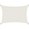 Memkey - Wasserdichtes rechteckiges Sonnensegel 3 x 4 m, wasserabweisendes PES-Schattentuch,