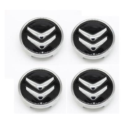 4 Stück Auto-Radkappen für Citroen C2 C4 LC5, 60 mm, Felgenmittelkappe, Nabenmitte-Abzeichen,