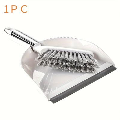 TEMU 1 Set Of Mini Broom+dustpan 2pcs Set, Household Small Broom And Dustpan Set, Plastic Shovel Brush, Camping Broom, Cleaning Small Broom, Combination Of Creative Cleaning Tools Image