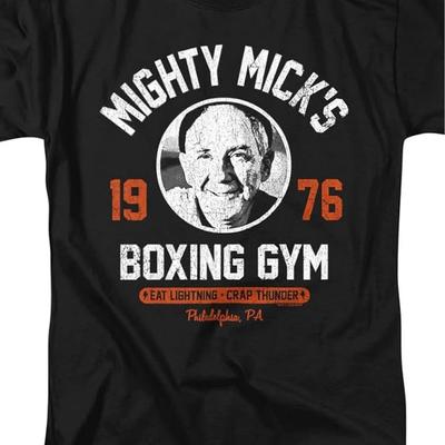 TEMU 100% Made Us Mick's Boxing Gym T-shirt (black Large) Image
