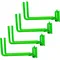 4-Pack E-Track Heavy Duty Shovel/Tool Hanger, E Track Hooks for Tools, Rakes, Spades in Trailers,