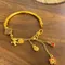 Gufa gold bracelet Chinese style does not fade color half bracelet fashion light luxury christmas