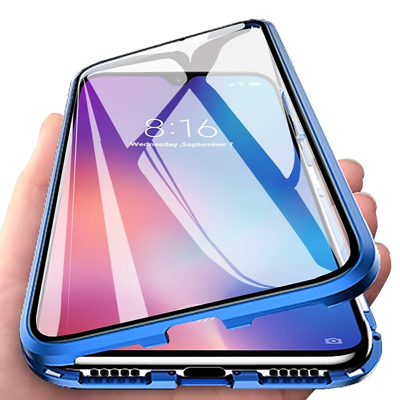 Phone Case For Samsung Galaxy S26 Ultra Plus A34 A54 A53 A33 A13 A32 A52 Magnetic Adsorption with Screen Protector Magnetic Full Body Protective Transparent Tempered Glass Metal