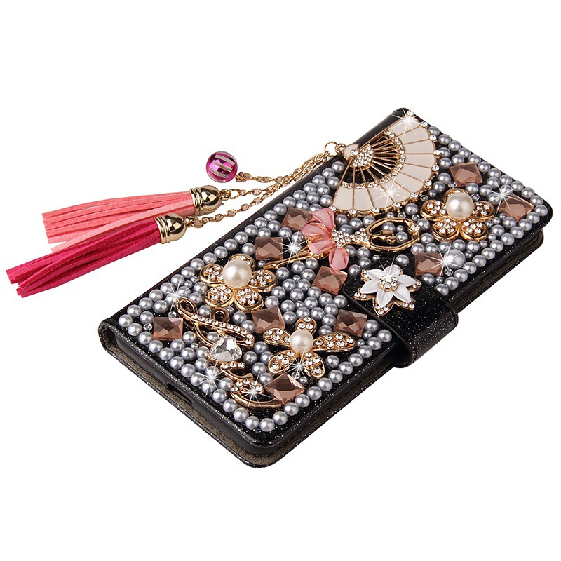 Phone Case For Samsung Galaxy S26 Ultra Plus S25 S24 S23 S22 S21 Ultra Plus S20 A55 5G A35 5G A25 Wallet Case Glitter Shine Dustproof Kickstand Glitter Shine PU Leather