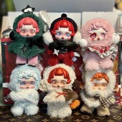 2025New Genuine Skullpanda Winter Symphony Series Blind Box Vinyl Face Doll Cute Action Figure Backpack Pendant Christmas Gift
