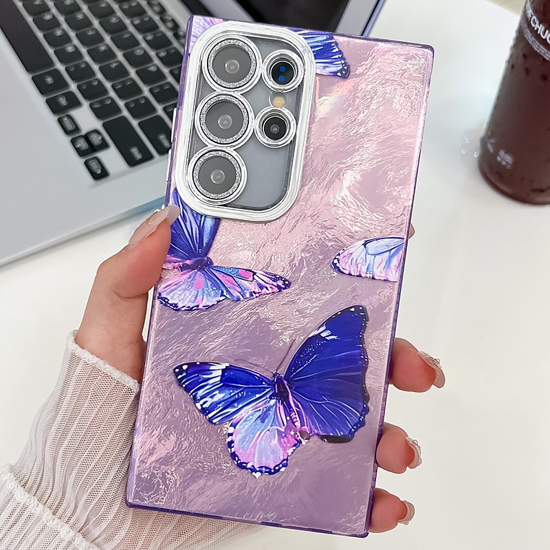 Phone Case For Samsung Galaxy S26 Ultra Plus S25 S24 Ultra Plus S23 S24 FE A55 5G A35 5G A25 A15 A54 Back Cover Shockproof Retro TPU PC