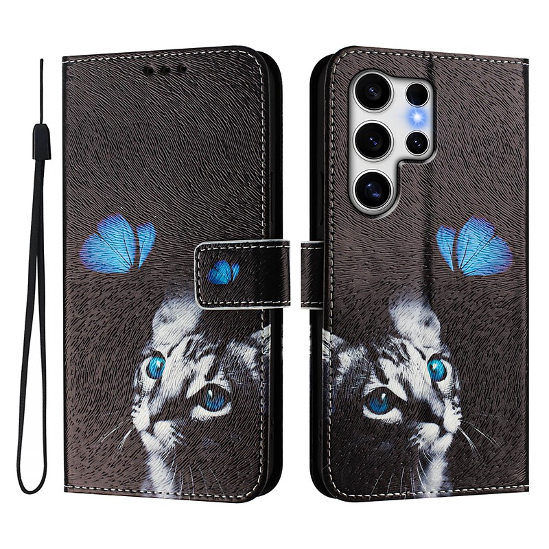 Phone Case For Samsung Galaxy S26 Ultra Plus S25 S24 S23 S24 FE S22 S21 Ultra Plus S20 A55 5G A35 5G Wallet Case with Stand Holder Magnetic Full Body Protective Retro TPU PU Leather