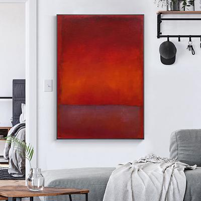Morden Wall Decor Mark Rothko Hand painted Rothko Canvas Abstract Art Interior Design Minimalism art Painting Home Decor Stretched Frame Ready to Hang